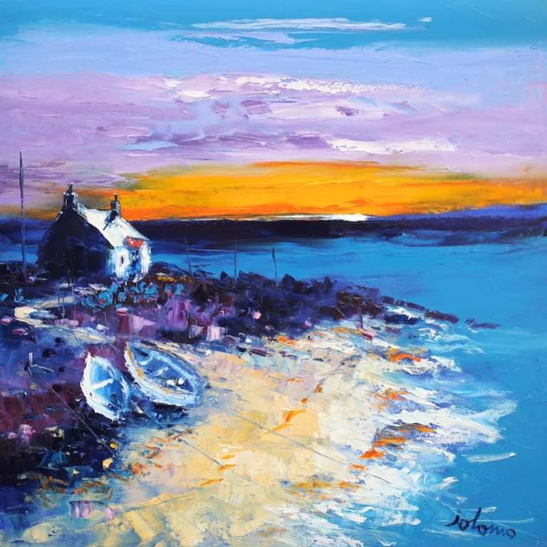 Fadinglight North Uist 24x24 SOLD - John Lowrie Morrison