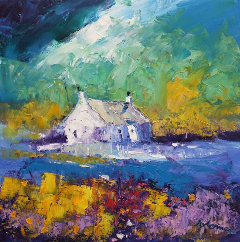 Stormlight Isle of Tiree 16x16 - SOLD - John Lowrie Morrison