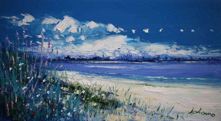 Summerlight Sant Erasmo Beach Venetian Lagoon 10x18 - John Lowrie Morrison