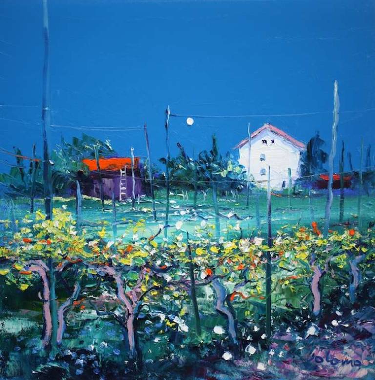 Vineyard Isola Sant Erasmo Venetian Lagoon 16x16 - John Lowrie Morrison