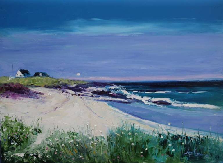 Eveninglight Caolas Beach Isle of Tiree 18x24 - John Lowrie Morrison