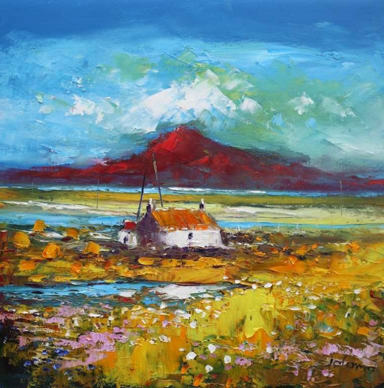Autumnlight South Uist 16x16 - John Lowrie Morrison