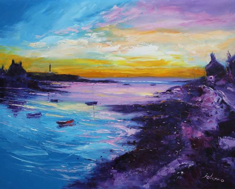 Eveninglight Portnahaven Isle of Islay 24x30 - John Lowrie Morrison