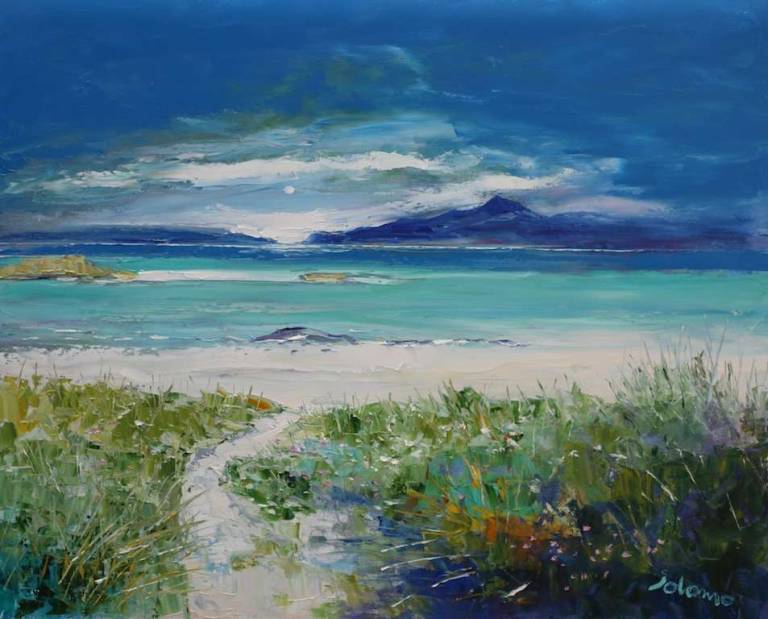 Beach Path to Traigh Bhan Isle of Iona 24x30 - John Lowrie Morrison