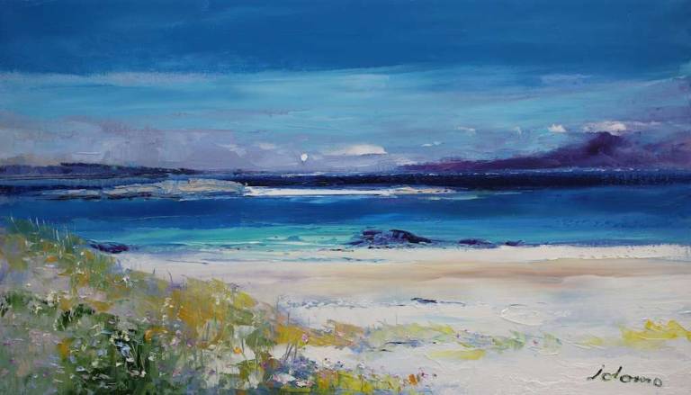 An Evening Gloaming Isle of Iona 14x24 - John Lowrie Morrison