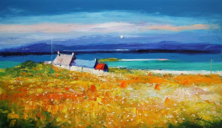 A Harvest Field Isle of Iona 20x34 - John Lowrie Morrison