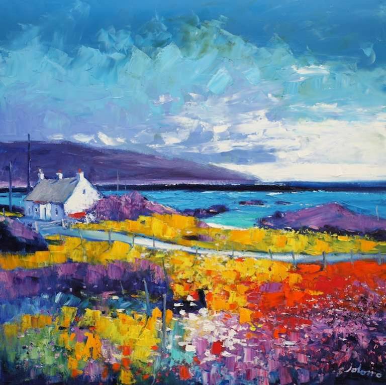 Summer Eveninglight The Mull of Kintyre 36x36 - John Lowrie Morrison