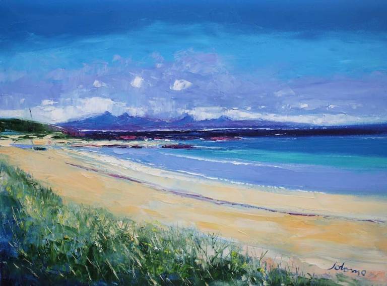 Summerlight Balnahard Beach Isle of Colonsay 18x24 - John Lowrie Morrison