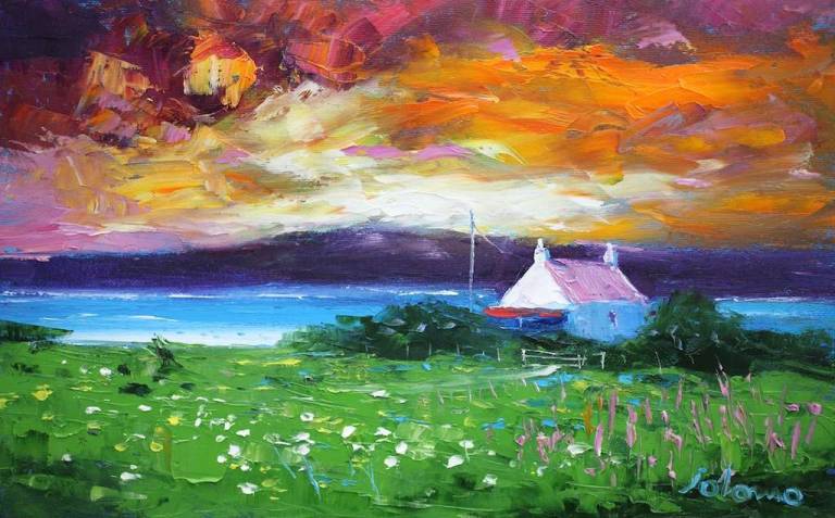 Sunrise Isle of Gigha 10x16  - John Lowrie Morrison