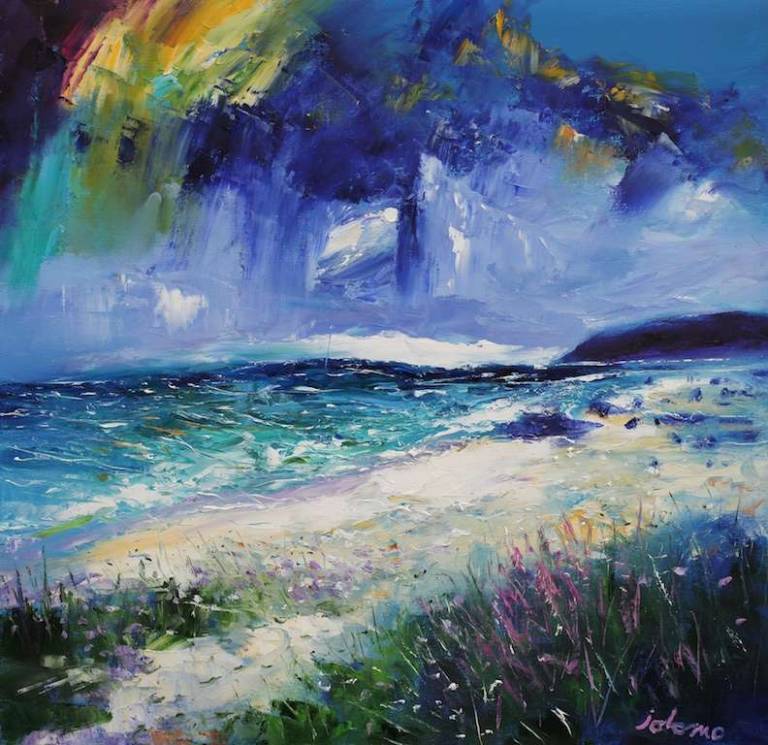 The Singing Sands of Islay Big Sea 24x24 - John Lowrie Morrison