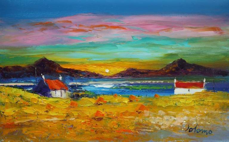 Morninglight Ben Kenneth South Uist 10x16 - John Lowrie Morrison