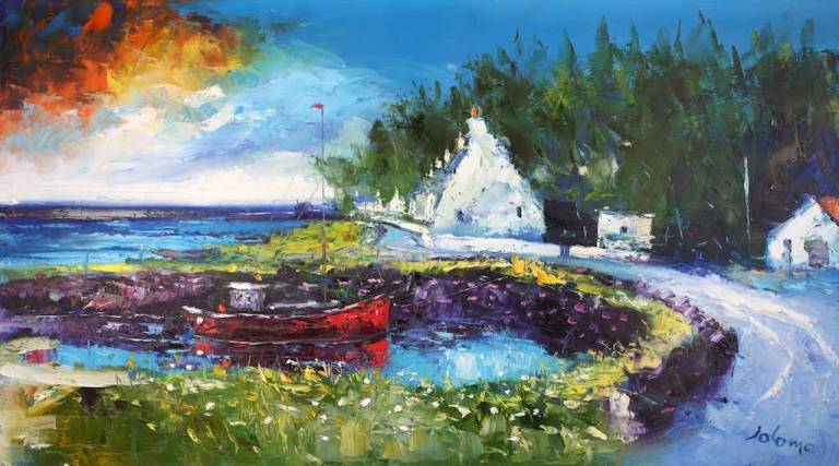 Morninglight over Corrie - Isle of Arran 18x32 - John Lowrie Morrison