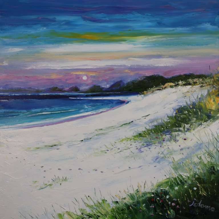 The Big Beach Isle of Berneray 24x24 - John Lowrie Morrison