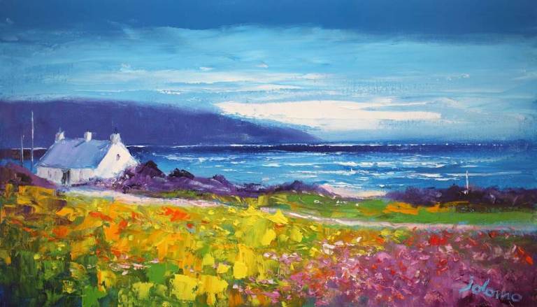 Wild Flowers Westport Kintyre 14x24 - John Lowrie Morrison