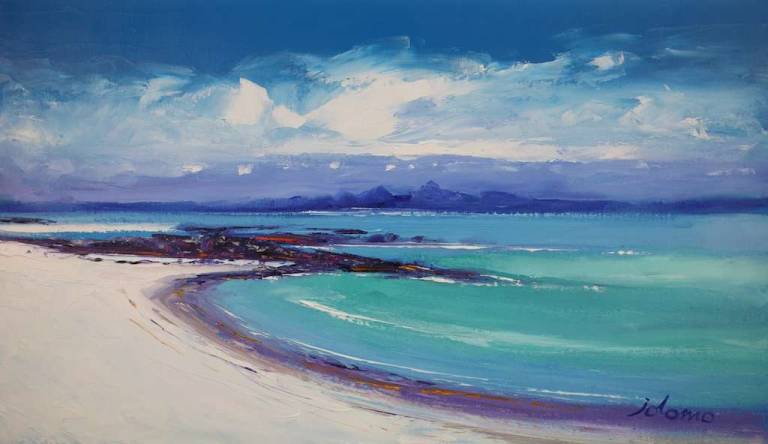 Summerlight Looking From Colonsay To The Paps of Jura 14x24 SOLD - John Lowrie Morrison