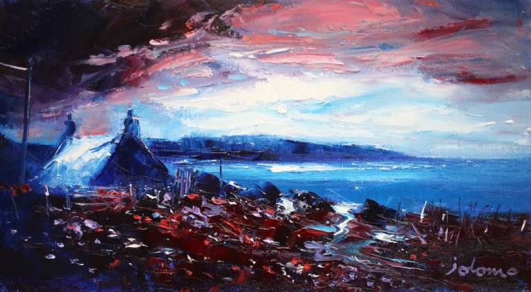 Fading daylight over the Mull of Kintyre 10x18 - John Lowrie Morrison