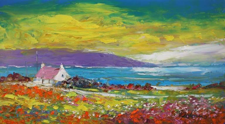 Summer Eveninglight On The Mull Of Kintyre 10x18 - John Lowrie Morrison