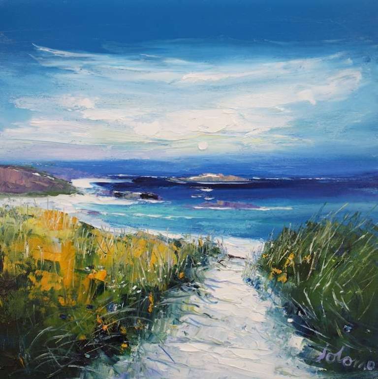 Beach Path West Side Isle of Iona 16x16 - John Lowrie Morrison