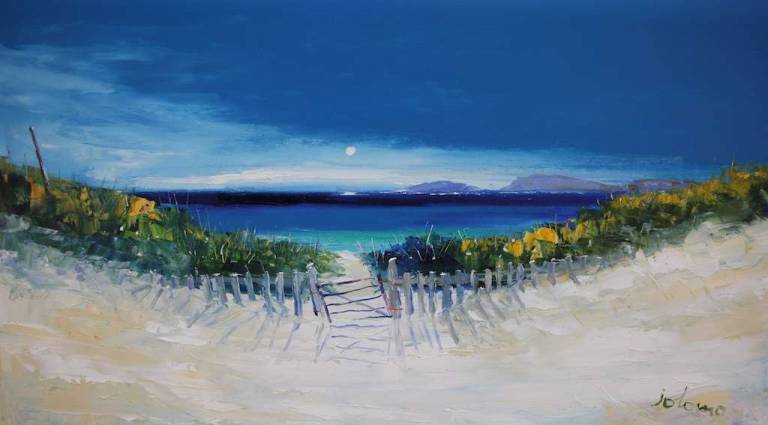 The Gate And Path To Vatersay Beach 18x32 - John Lowrie Morrison