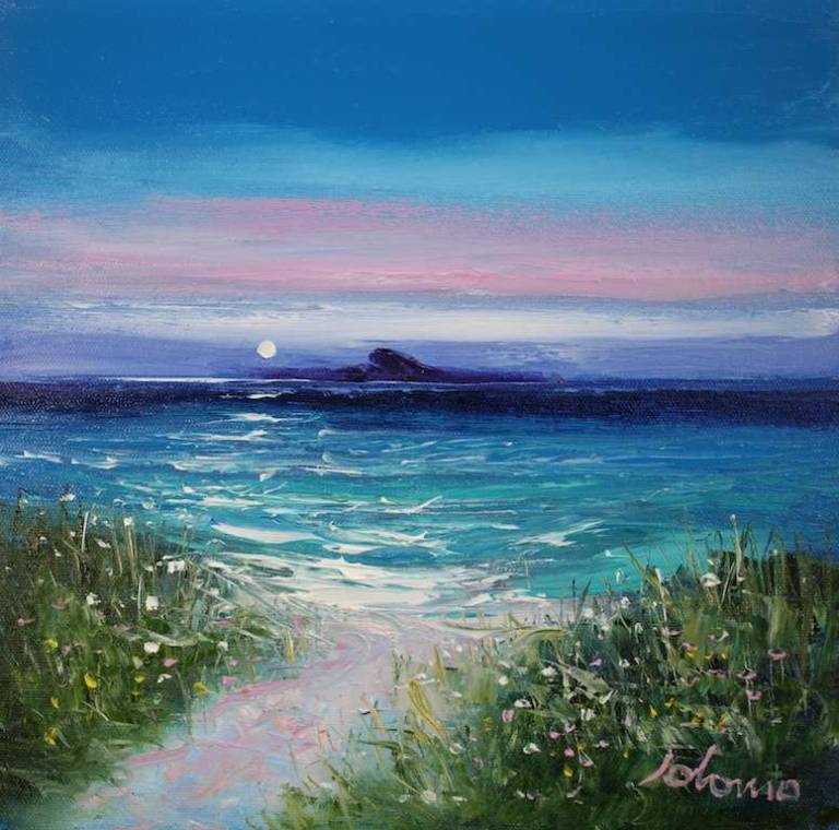 The Dutchman's Cap Looking From Iona 12x12 SOLD - John Lowrie Morrison