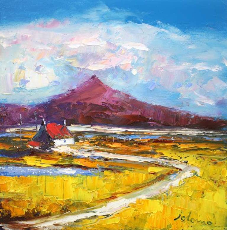 Autumnlight South Uist 12x12 - John Lowrie Morrison