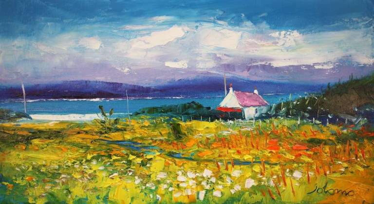 Early Morning Autumnlighgt Isle of Gigha 10x18 - John Lowrie Morrison