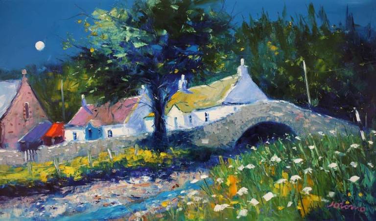 An Evening Gloaming Grogport Kintyre 20x34 - John Lowrie Morrison