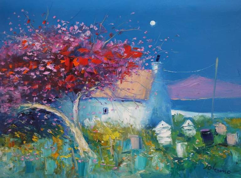 Blossoms and Beehives The Hebrides 18x24 - John Lowrie Morrison