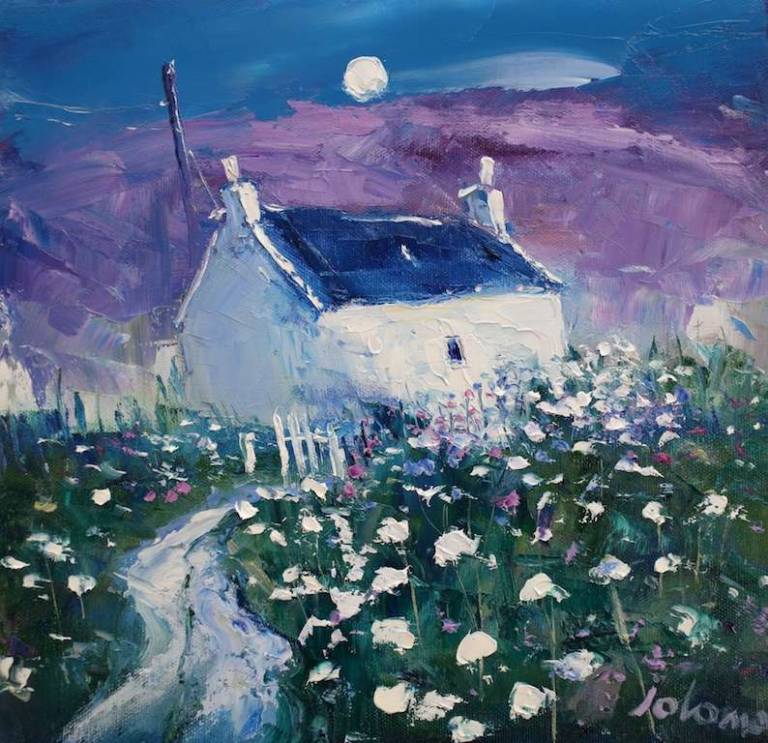 An Iona Gloaming 12x12 - John Lowrie Morrison