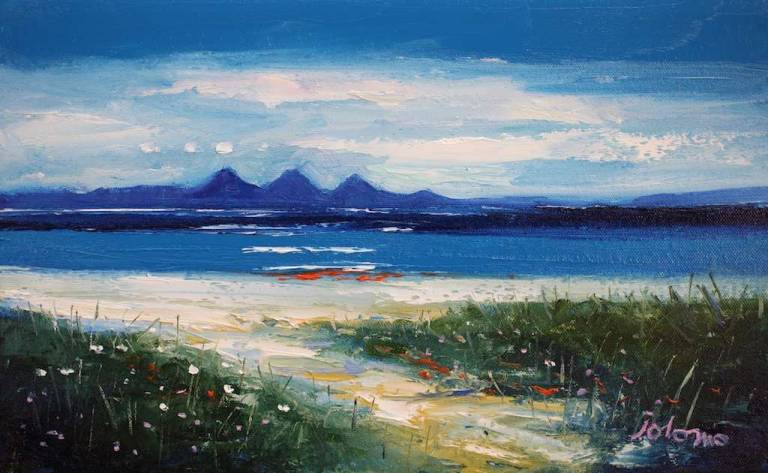 The Paps of Jura from Gigha 10x16 - John Lowrie Morrison