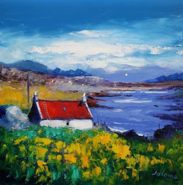 Ardmhor Isle of Barra 24x24 - John Lowrie Morrison