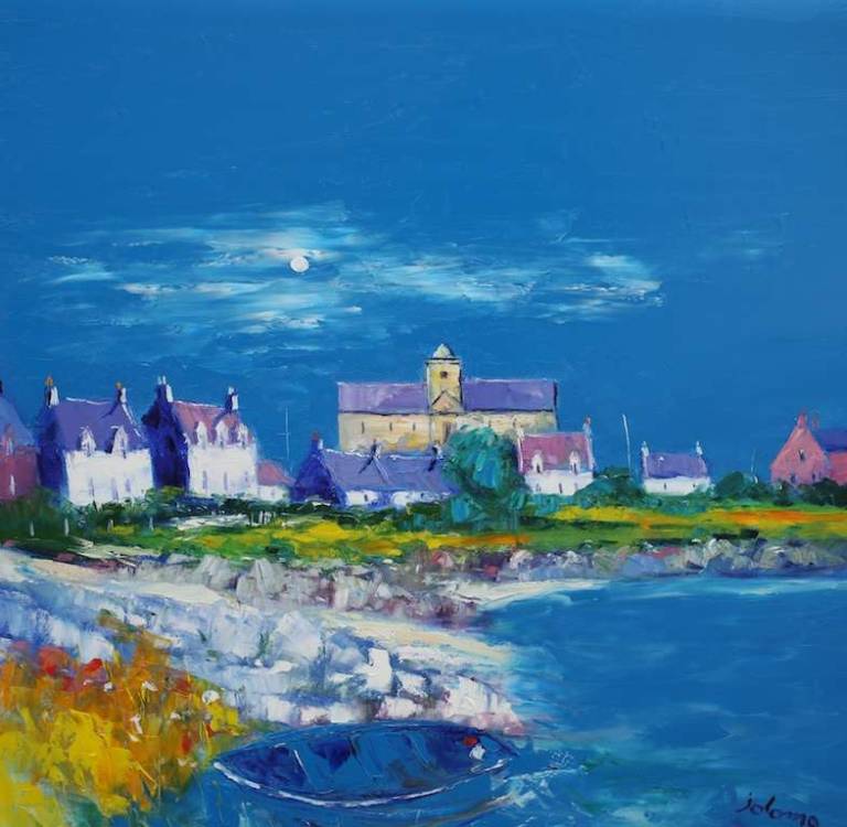 Colm Cille's Abbey Isle of Iona 30x30 - John Lowrie Morrison