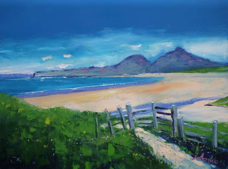 Through The Gate Kiloran Bay Isle of Colonsay 18x24 - John Lowrie Morrison