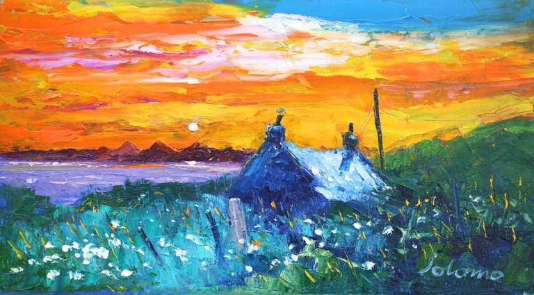 The Paps of the Isle of Jura from Kintyre 10x18 - John Lowrie Morrison