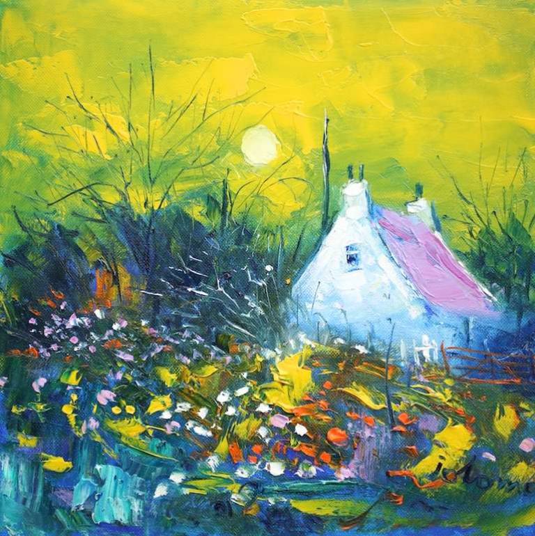 Stormy Eveninglight Isle of Mull 12x12 - John Lowrie Morrison