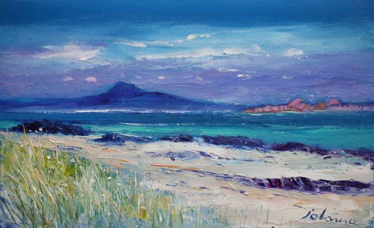 Summerlight Over Ben More Looking From Iona 10x16 SOLD - John Lowrie Morrison