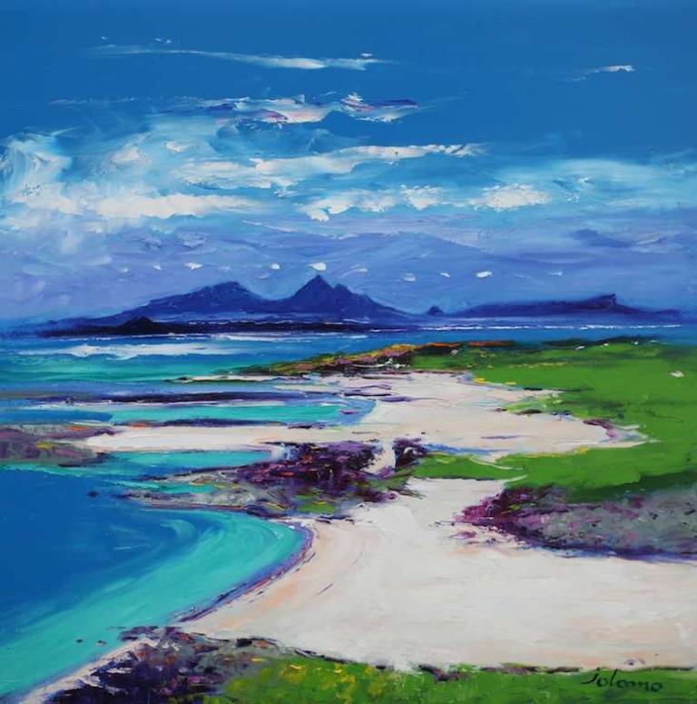 Summerlight Sanna Bay Ardnamurchan 30x30 - John Lowrie Morrison