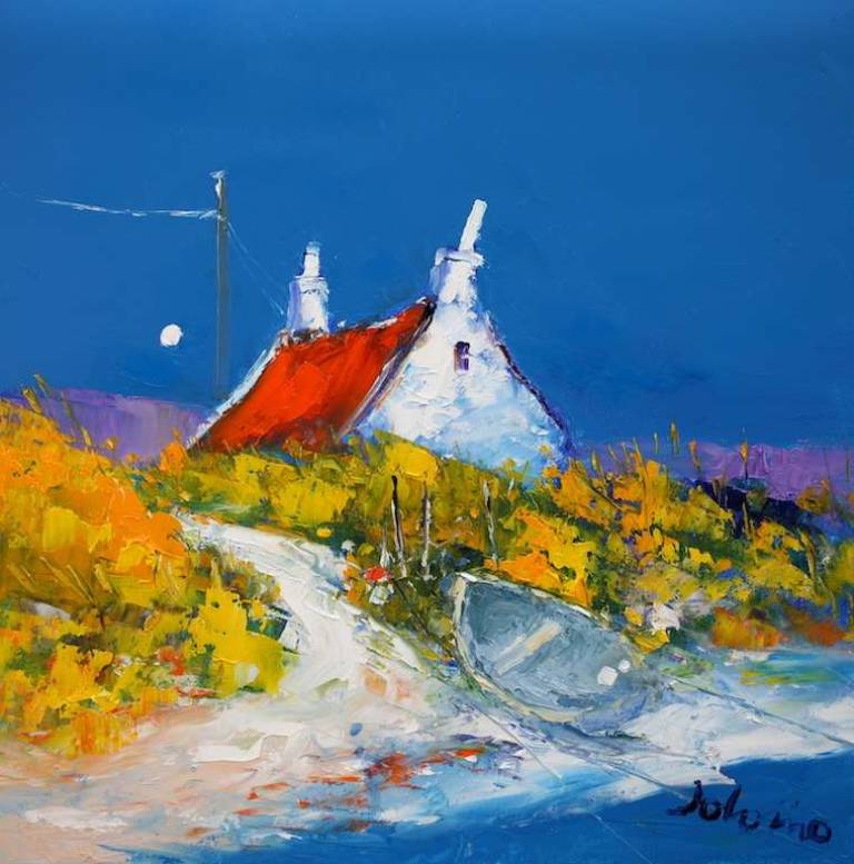 Beach Path East Side of Iona 16x16 - SOLD - John Lowrie Morrison