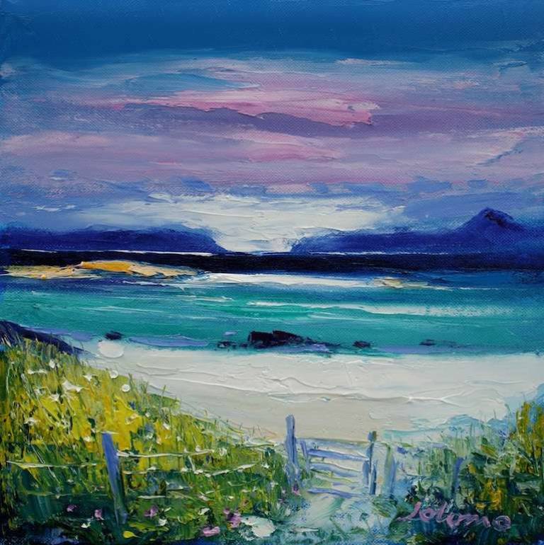 Summerlight Traigh Bhan Isle of Iona 12x12 - John Lowrie Morrison