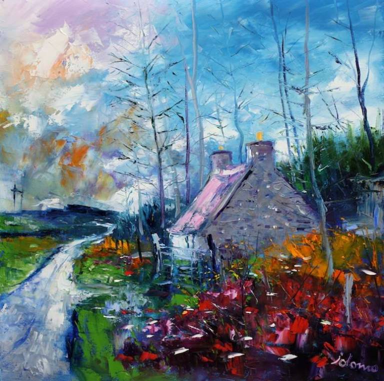 The Old Smiddy Keills Tayvallich 24x24 - John Lowrie Morrison