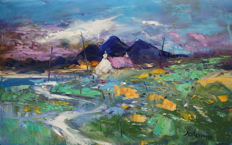 Stormy Winterlight Keills Tayvallich 10x16 - John Lowrie Morrison