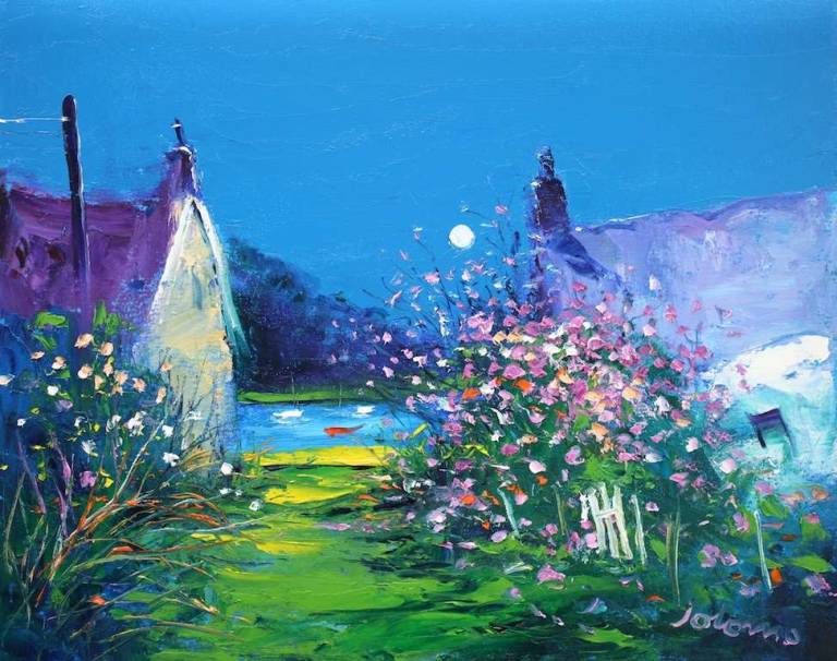 Summer Eveninglight Back of Kintallen Tayvallich 16x20 - John Lowrie Morrison