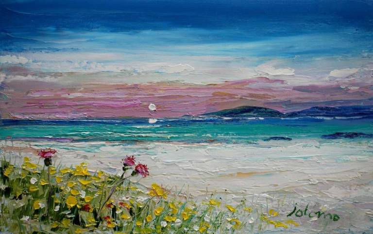 Beach & Machair Flowers Isle of Coll 10x16 - John Lowrie Morrison