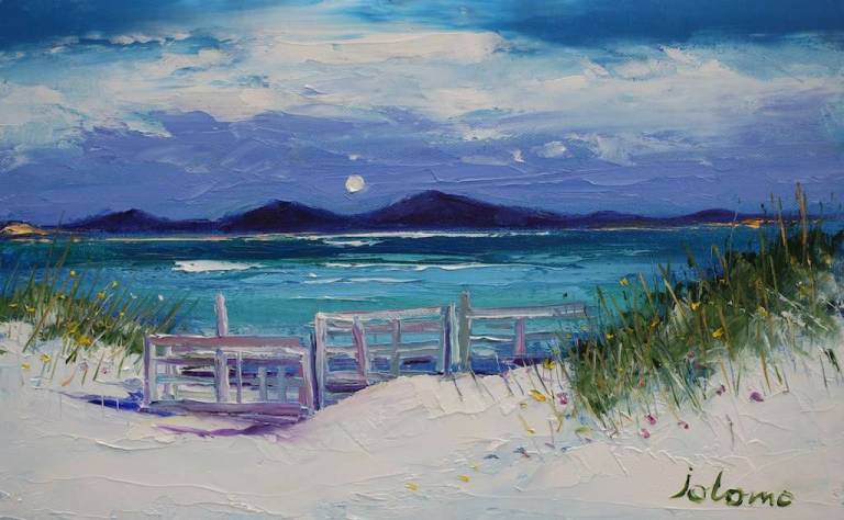 Pallets To Save Erosion Traigh Ear Isle Of North Uist 10x16 - John Lowrie Morrison