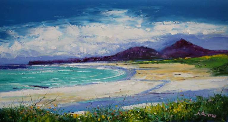 Summerlight Kiloran Bay Isle of Colonsay 16x30 - John Lowrie Morrison