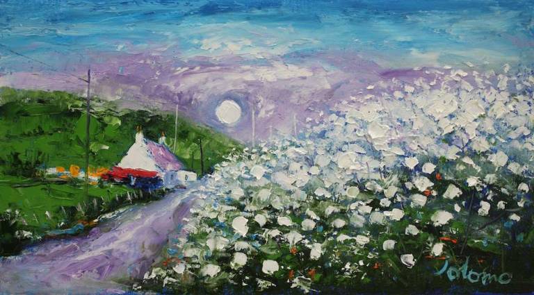 Roadside Hogweed Mull of Kintyre 10x18 - John Lowrie Morrison