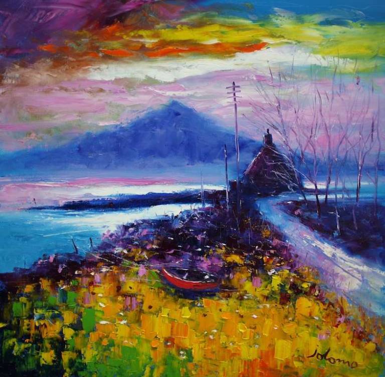Dawnlight Aros Isle of Mull 24x24 - John Lowrie Morrison