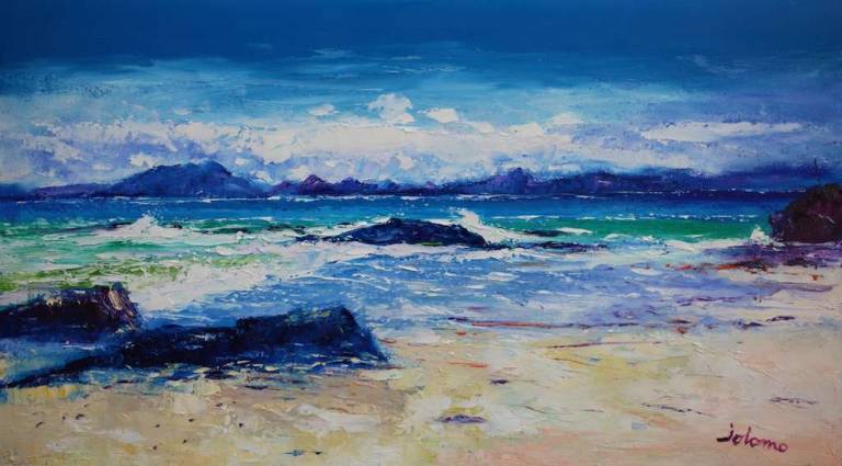 Fresh Seas Isle of Berneray 18x32 - John Lowrie Morrison