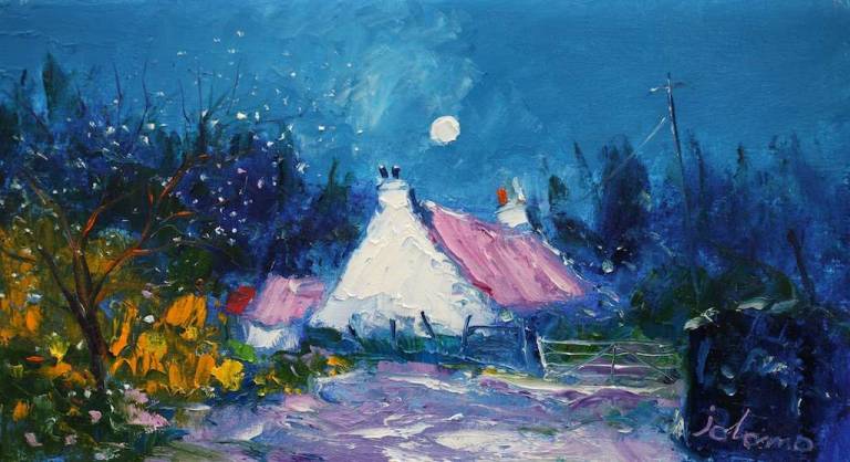 Soft Eveninglight St Colmac Bute 10x18 - John Lowrie Morrison