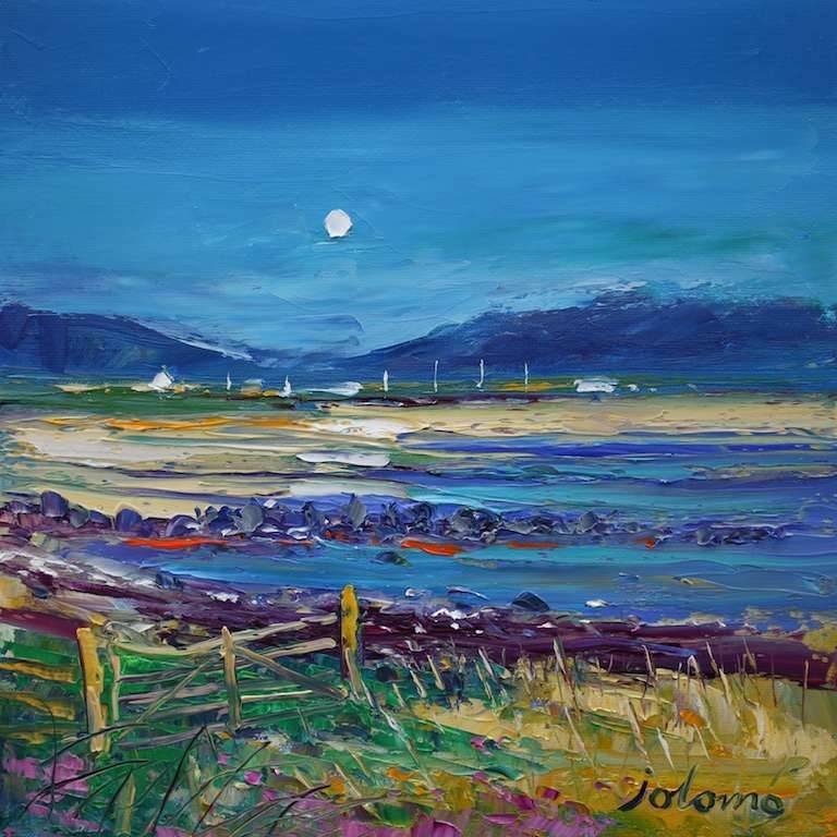 Gate At Ettrick Bay Isle Of Bute 12x12 - John Lowrie Morrison